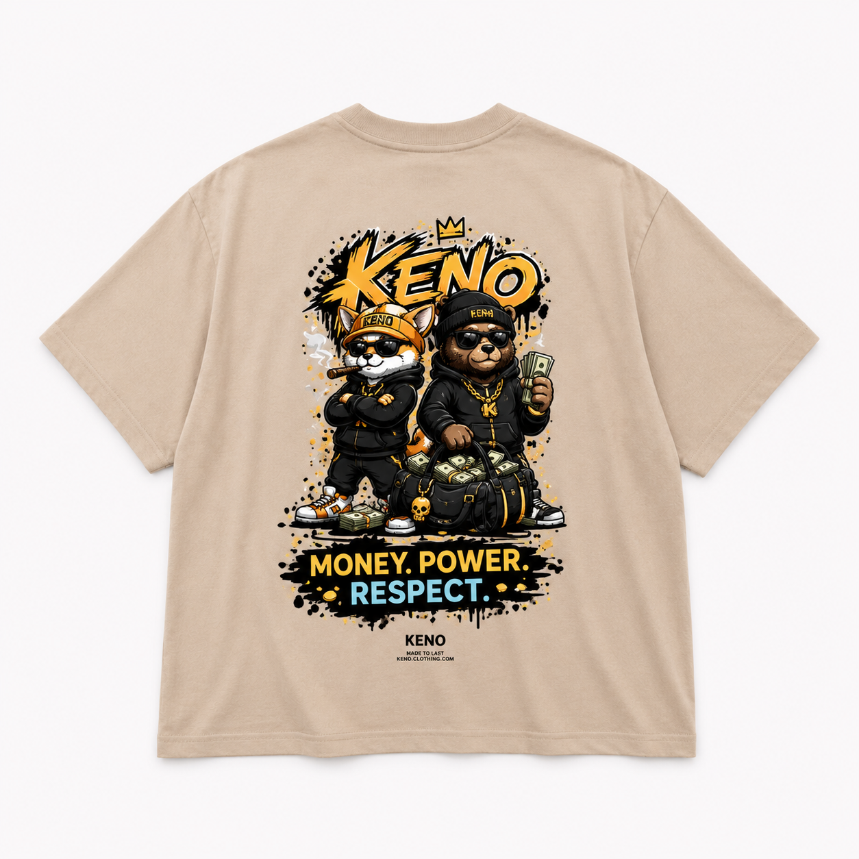 KENO Graphic Tee — Money. Power. Respect.