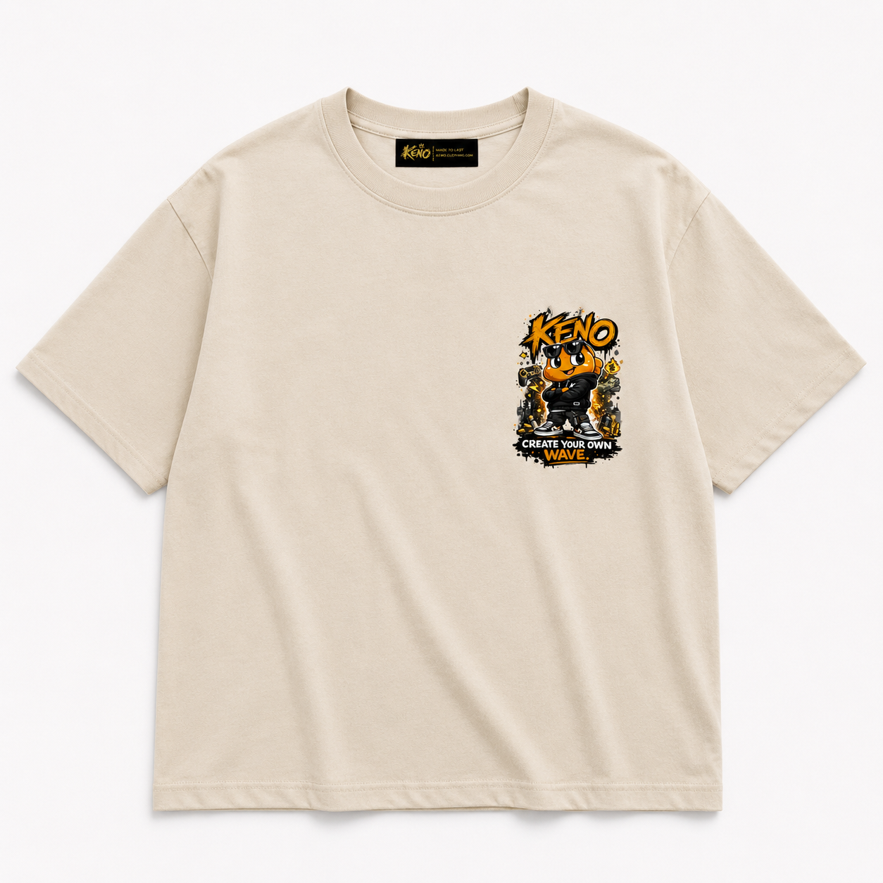 KENO Wave Creator Tee – Light Beige