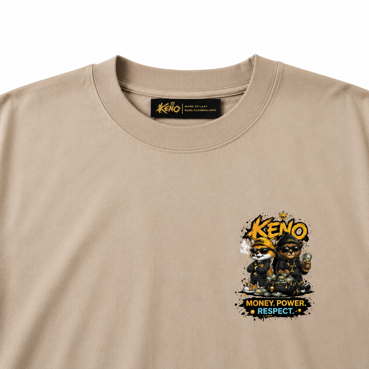 KENO Graphic Tee — Money. Power. Respect.